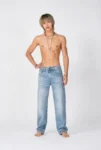 JEANS BAGGY MAIZ CLARO